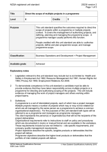 NZQA registered unit standard 25230 version 2  Page 1 of 5