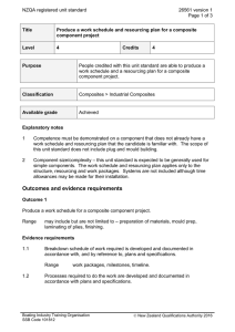NZQA registered unit standard 26561 version 1  Page 1 of 3