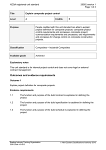 NZQA registered unit standard 26562 version 1  Page 1 of 3