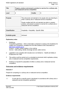 NZQA registered unit standard 28107 version 1  Page 1 of 3