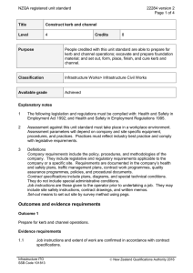 NZQA registered unit standard 22284 version 2  Page 1 of 4