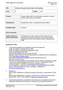 NZQA registered unit standard 20476 version 3  Page 1 of 4
