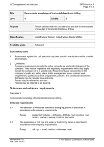 NZQA registered unit standard 28724version 1  Page 1 of 3