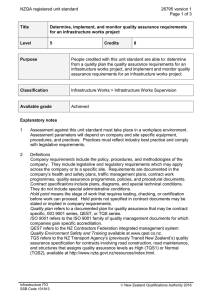 NZQA registered unit standard 26795 version 1  Page 1 of 3