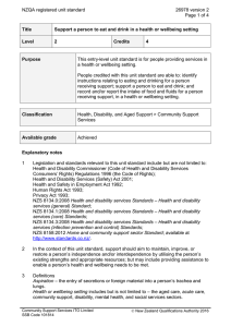 NZQA registered unit standard 26978 version 2  Page 1 of 4
