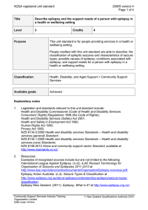 NZQA registered unit standard 20965 version 4  Page 1 of 4