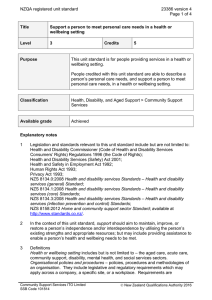 NZQA registered unit standard 23386 version 4  Page 1 of 4