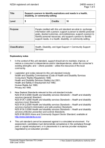NZQA registered unit standard 24656 version 2  Page 1 of 4