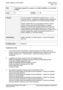 NZQA registered unit standard 24659 version 2  Page 1 of 4