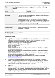 NZQA registered unit standard 28529 version 1  Page 1 of 3