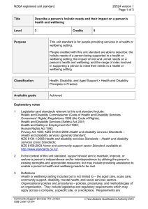 NZQA registered unit standard 28524 version 1  Page 1 of 3