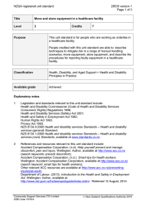 NZQA registered unit standard 28530 version 1  Page 1 of 3
