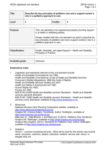 NZQA registered unit standard 28738 version 1  Page 1 of 3