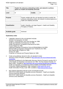 NZQA registered unit standard 26959 version 1  Page 1 of 4