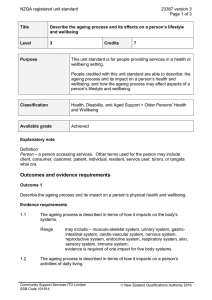 NZQA registered unit standard 23387 version 3  Page 1 of 3