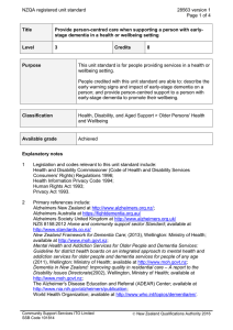 NZQA registered unit standard 28563 version 1  Page 1 of 4