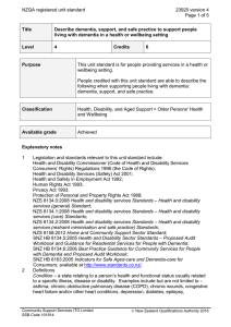NZQA registered unit standard 23920 version 4  Page 1 of 5