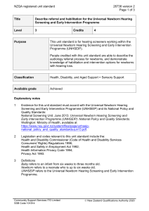 NZQA registered unit standard 26738 version 2  Page 1 of 3