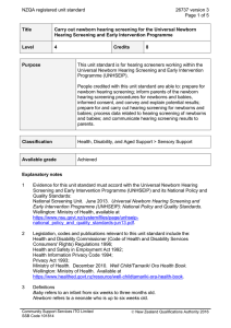 NZQA registered unit standard 26737 version 3  Page 1 of 5