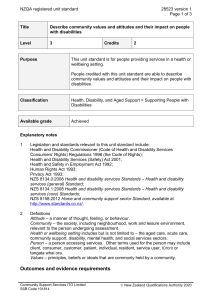 NZQA registered unit standard 28523 version 1  Page 1 of 3