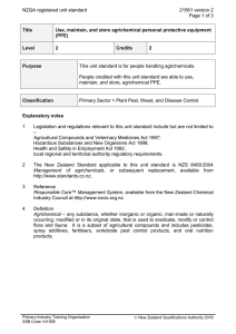 NZQA registered unit standard 21561 version 2  Page 1 of 3