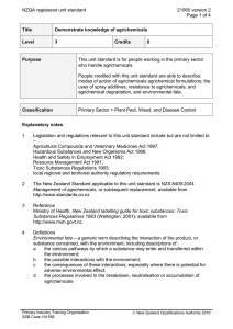 NZQA registered unit standard 21560 version 2  Page 1 of 4