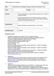 NZQA registered unit standard 28737 version 1  Page 1 of 3