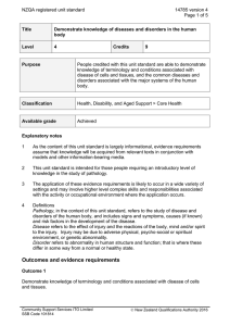NZQA registered unit standard 14785 version 4  Page 1 of 5