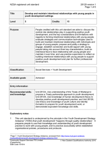 NZQA registered unit standard 26129 version 1  Page 1 of 6