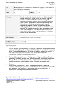 NZQA registered unit standard 26131 version 1  Page 1 of 6