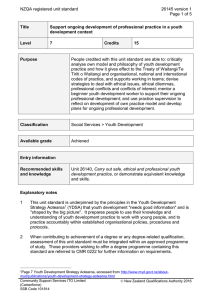 NZQA registered unit standard 26145 version 1  Page 1 of 5