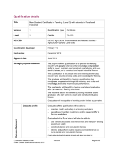 Qualification details  Industrial