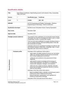 Qualification details