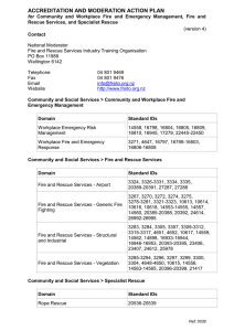 ACCREDITATION AND MODERATION ACTION PLAN