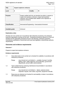 NZQA registered unit standard 4043 version 5  Page 1 of 4