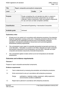 NZQA registered unit standard 23601 version 2  Page 1 of 4