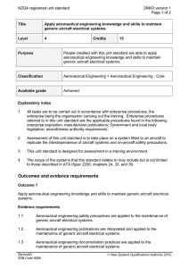 NZQA registered unit standard 28463 version 1  Page 1 of 2