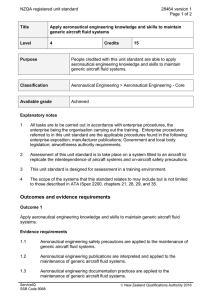 NZQA registered unit standard 28464 version 1  Page 1 of 2