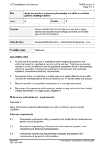NZQA registered unit standard 28468 version 1  Page 1 of 2