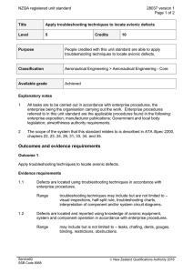 NZQA registered unit standard 28037 version 1  Page 1 of 2