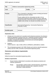 NZQA registered unit standard 10798 version 4  Page 1 of 4