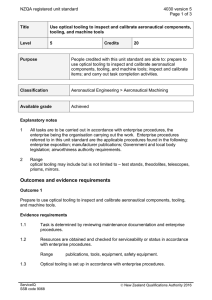 NZQA registered unit standard 4030 version 5  Page 1 of 3