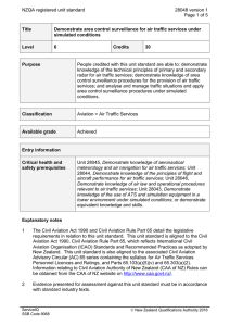 NZQA registered unit standard 28048 version 1  Page 1 of 5
