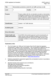 NZQA registered unit standard 23470 version 2  Page 1 of 5