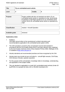NZQA registered unit standard 27725 version 1  Page 1 of 3