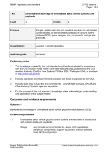 NZQA registered unit standard 27730 version 1  Page 1 of 3