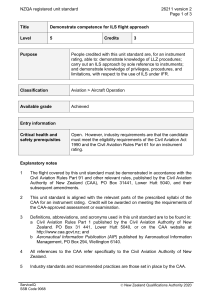 NZQA registered unit standard 26211 version 2  Page 1 of 3