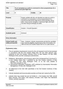 NZQA registered unit standard 27183 version 1  Page 1 of 4