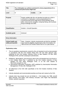 NZQA registered unit standard 27184 version 1  Page 1 of 3