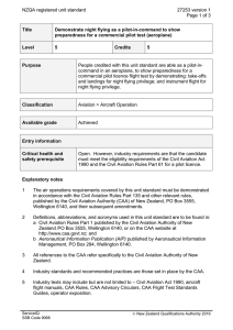 NZQA registered unit standard 27253 version 1  Page 1 of 3